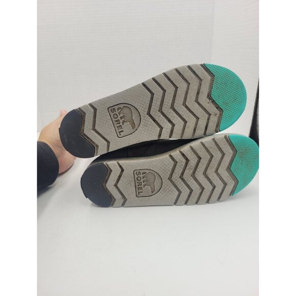 Sorel Rylee Boots Girls 4 Gray Suede Camo Camouflage Faux Fur Lined Waterproof - Picture 10 of 12